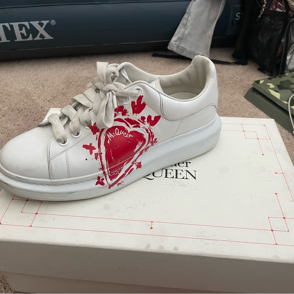 Alexzander McQueen Custom Heart Shoes